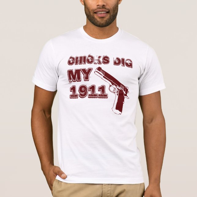 Küken graben mein 1911 - Rot T-Shirt (Vorderseite)