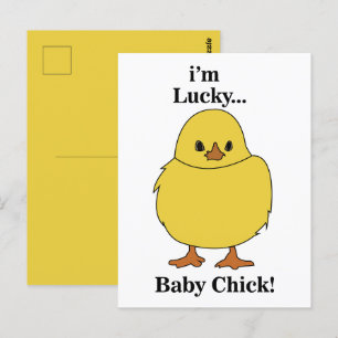 Küken Ich bin ein glückliches Baby-Küken Postkarte