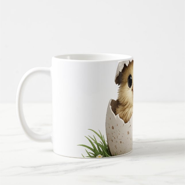 Küken im Eierschalen Kaffeetasse (Links)
