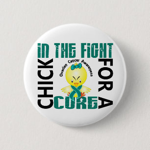 Küken im Kampf-Eierstockkrebs Button