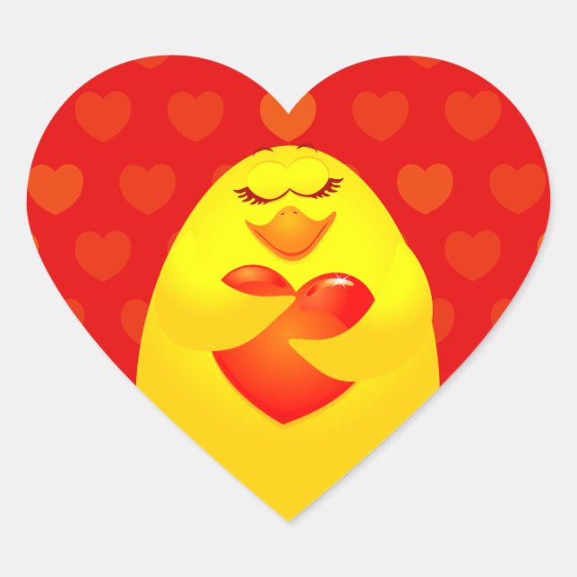 Küken in Liebe, Aufkleber (Vorderseite)
