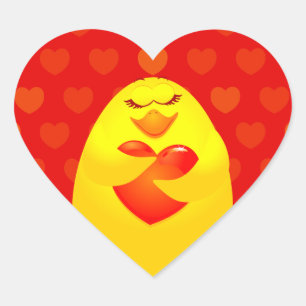 Küken in Liebe, Aufkleber