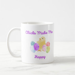 Küken machen mich glücklich kaffeetasse