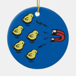 KÜKEN-MAGNET-LUSTIGE WEIHNACHTSverzierung Keramikornament