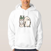 Küken mit Achselstützen und Katzenstapel