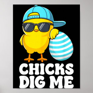 Küken mögen Ostern Kleinkind Jungen Männer Frohe O Poster