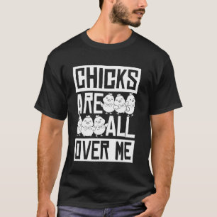 KÜKEN SIND ÜBERALL AUF MIR Ostern Lustiges Baby Hu T-Shirt