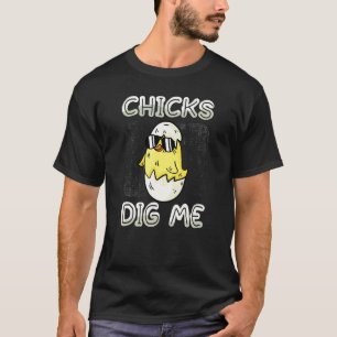 Küken stehen auf mich Hühner Geflügel Hühnerhaltun T-Shirt