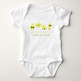Küken und Enkeln, die mein Sprichwort bei Hühnern  Baby Strampler