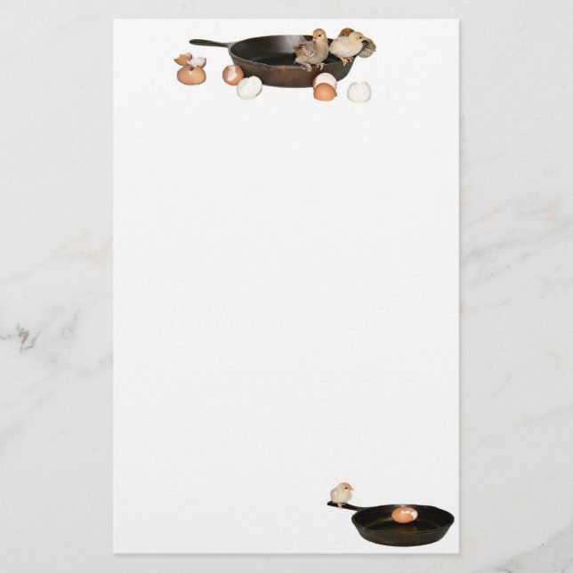 Küken und Küken Briefpapier (Vorderseite)