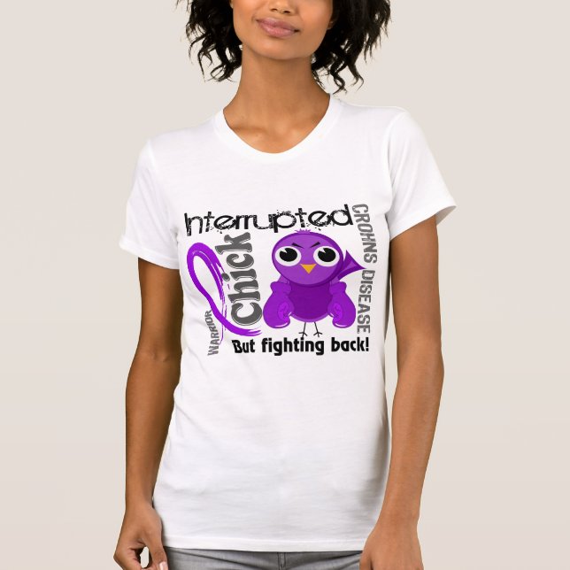 Küken unterbrach 3 Crohns Krankheit T-Shirt (Vorderseite)