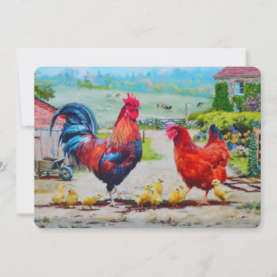 Küken zu Ostern Feiertagskarte