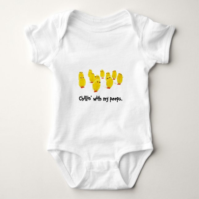 Kükenmagnet chillin mit meinem lustigen Kleid der Baby Strampler (Vorderseite)