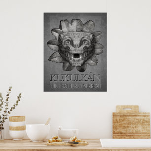 Kukulcán, der gefiederte Serpent Poster