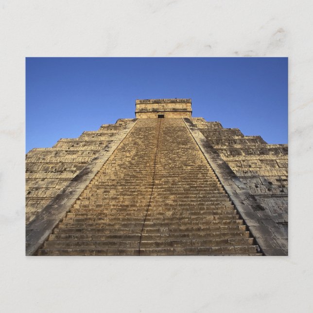 Kukulcan-Tempel oder Castillo-Schloss) in 2 Postkarte (Vorderseite)