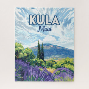 Kula Maui Haleakala Hawaii Lavender Retro
