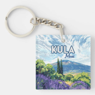 Kula Maui Haleakala Hawaii Lavender Retro