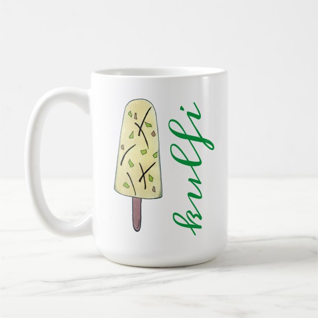 Kulfi Qulfi Indian Food Ice Cream Frozen Nachtisch Kaffeetasse (Links)