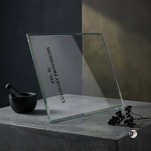 Kulinarische Bestimmungen Minimalistische Typograf Schneidebrett