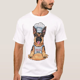 Kulinarische Kanine: Baker German Shepard with Loa T-Shirt