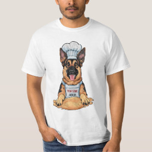 Kulinarische Kanine: Baker German Shepard with Loa T-Shirt