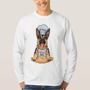 Kulinarische Kanine: Baker German Shepard with Loa T-Shirt