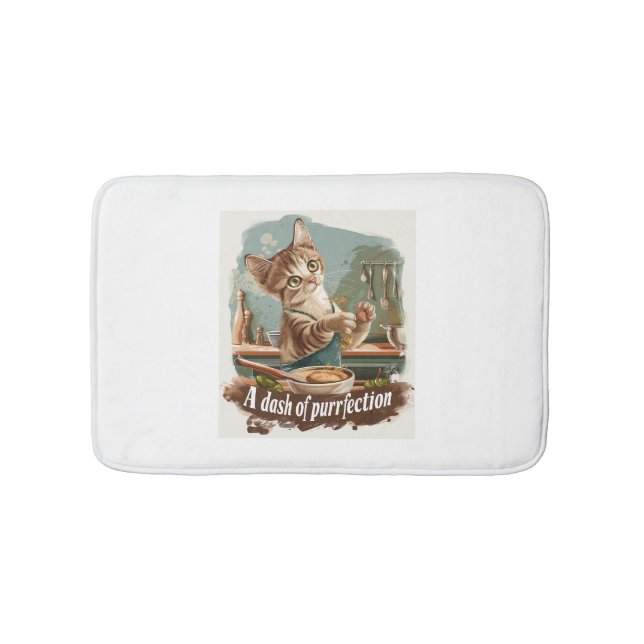 Kulinarischer Cat Koch Badematte (Vorderseite)