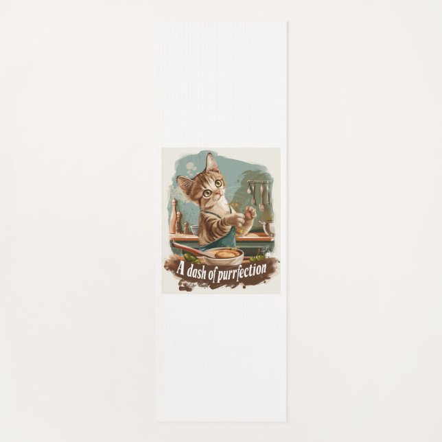 Kulinarischer Cat Koch Yogamatte (Vorderseite)