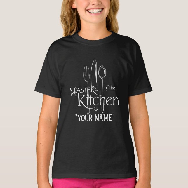 Kulinarischer Champion, individuell anpassbarer Ko T-Shirt (Vorderseite)