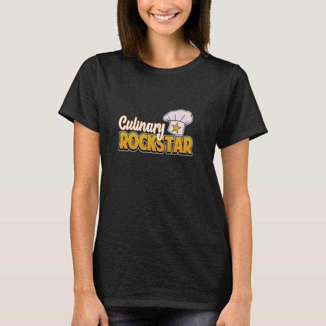 Kulinarischer Rockstar Koch T-Shirt (Vorderseite)