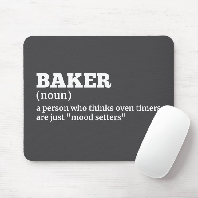 Kulinarischer Spaß - Mouse Pad im Baker-Definition Mousepad (Mit Mouse)
