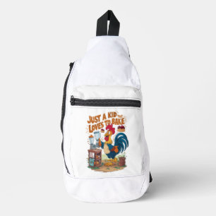 Kulinarisches Chickens Kuchen Kreation Crossbody Bag