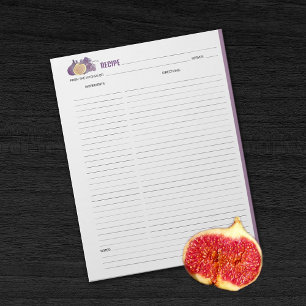 Kulinarisches Rezept Notizbuch Notizblock