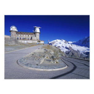 Kulm-Hotel und Wanderweg, Gornergrat, Zermatt, Fotodruck