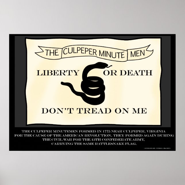 Kulpeper-Minutemen-Flagge Poster (Vorne)