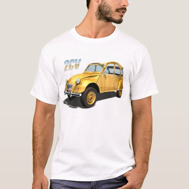 Kult-Autos - Citroen 2cv T-Shirt (Vorderseite)