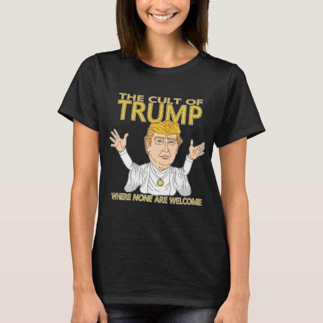 Kult der Trumpf-Frauen schwarz T-Shirt (Vorderseite)