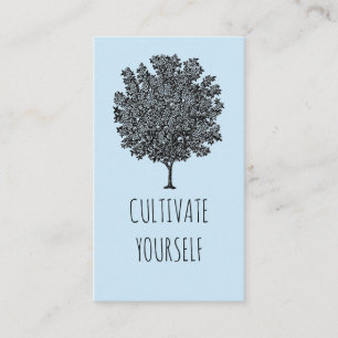 Kultivieren Sie sich selbst blühende Fruchtbaum Pa Visitenkarte