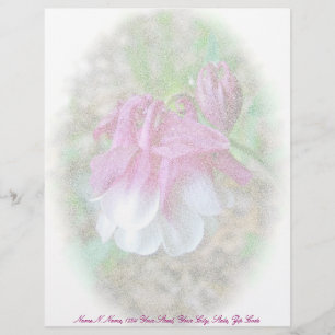 Kultivierte Akelei-Briefkopf Rosa Briefkopf