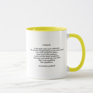 "Kultivierte"Kaffeepause-Tasse Tasse