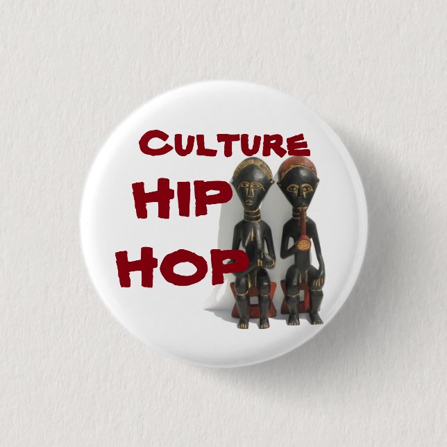 Kultur-angesagter Hopfenknopf Button (Vorderseite)
