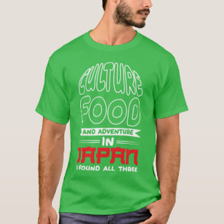 Kultur Essen und Abenteuer in Japan Freunde T-Shirt
