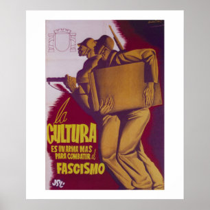 Kultur ist eine Waffe zu fight_Propaganda Plakat