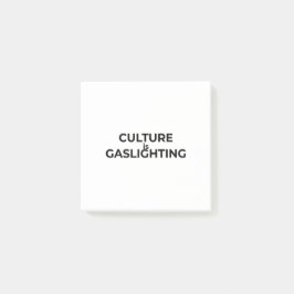 Kultur ist Gaslighting Minimalist Professional Post-it Klebezettel