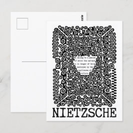 KULTUR ist in der Gefahrenphilosophie Zitat Nietzs Postkarte