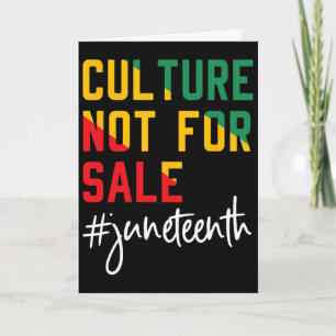 Kultur Nicht Zu Verkaufen Juneteenth, Juneteenth 1 Karte