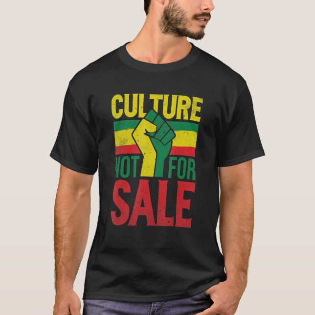 Kultur nicht zu verkaufen Proud Black T-Shirt (Vorderseite)