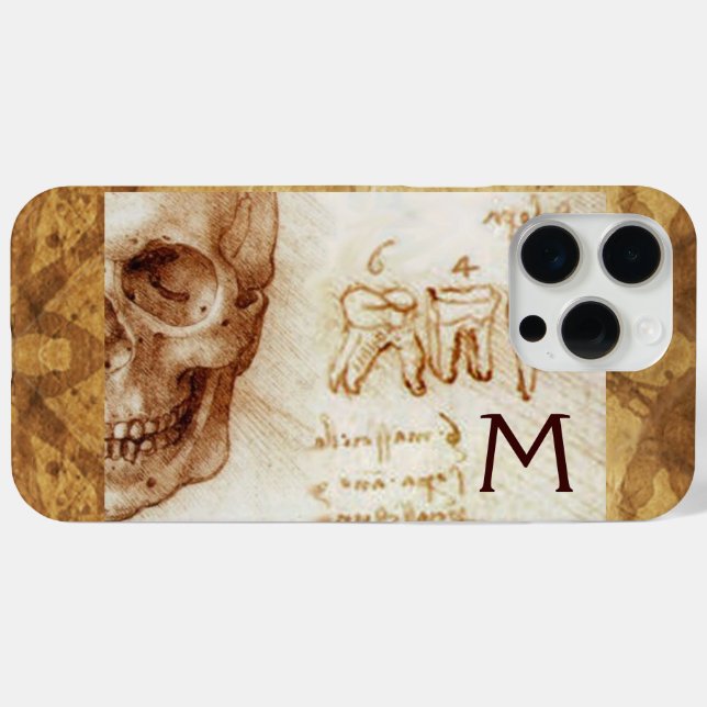 KULTUR UND ZÄHNE, ZAHNKLINIK, ZAHNMONOGRAMM iPhone 15 PRO MAX HÜLLE (Rückseite (Horizontal))