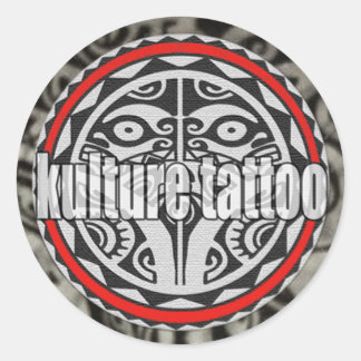 Kulture Tattoo-Aufkleber Runder Aufkleber