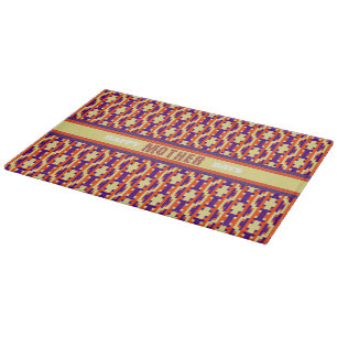 Kulturelle Fusion Geometrisch Nahtlos Schneidebrett